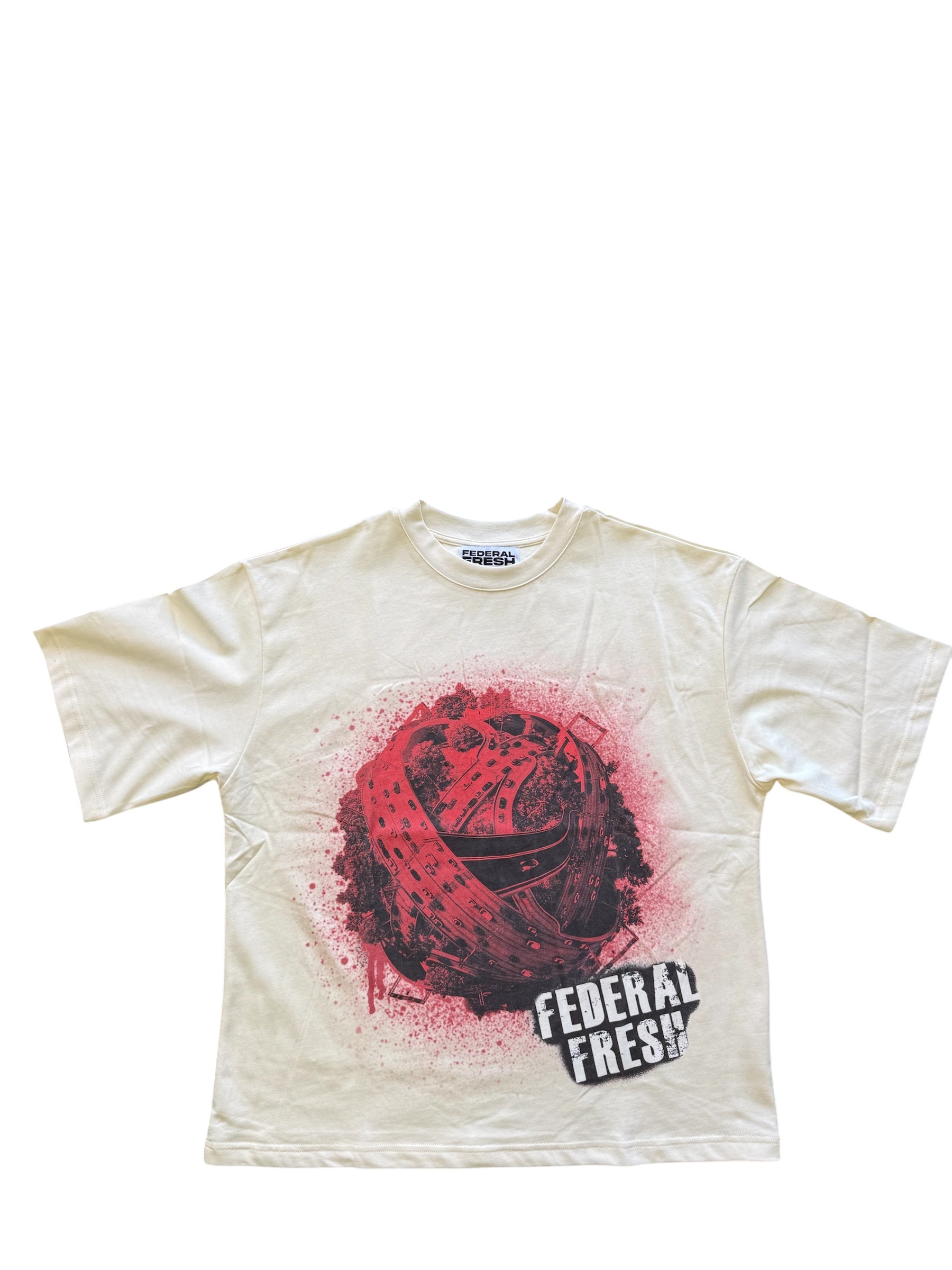Federal Fresh Cream and Red Made My Own Lane T-Shirt