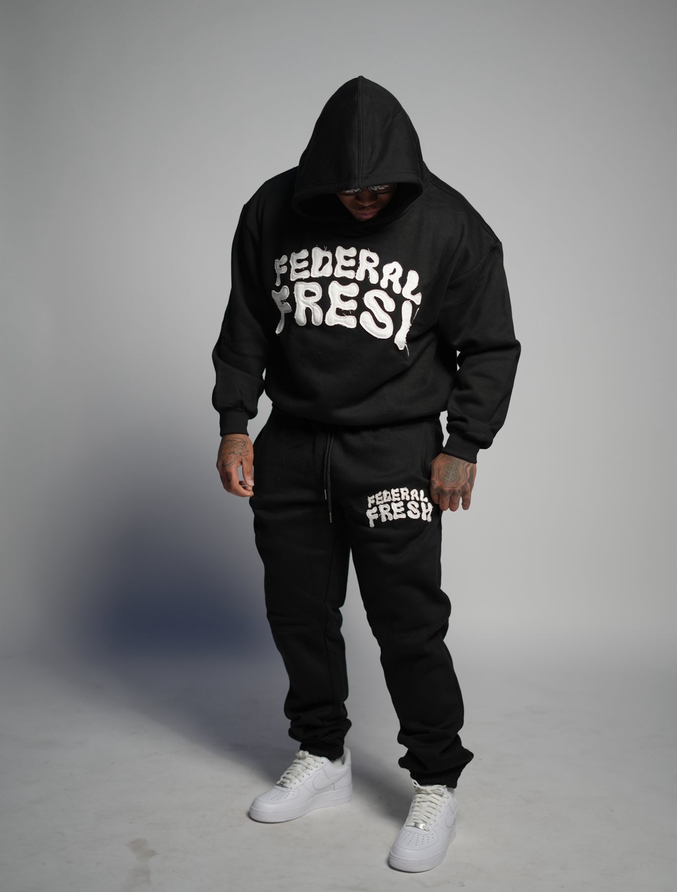 Black and White Federal Fresh Hoodie