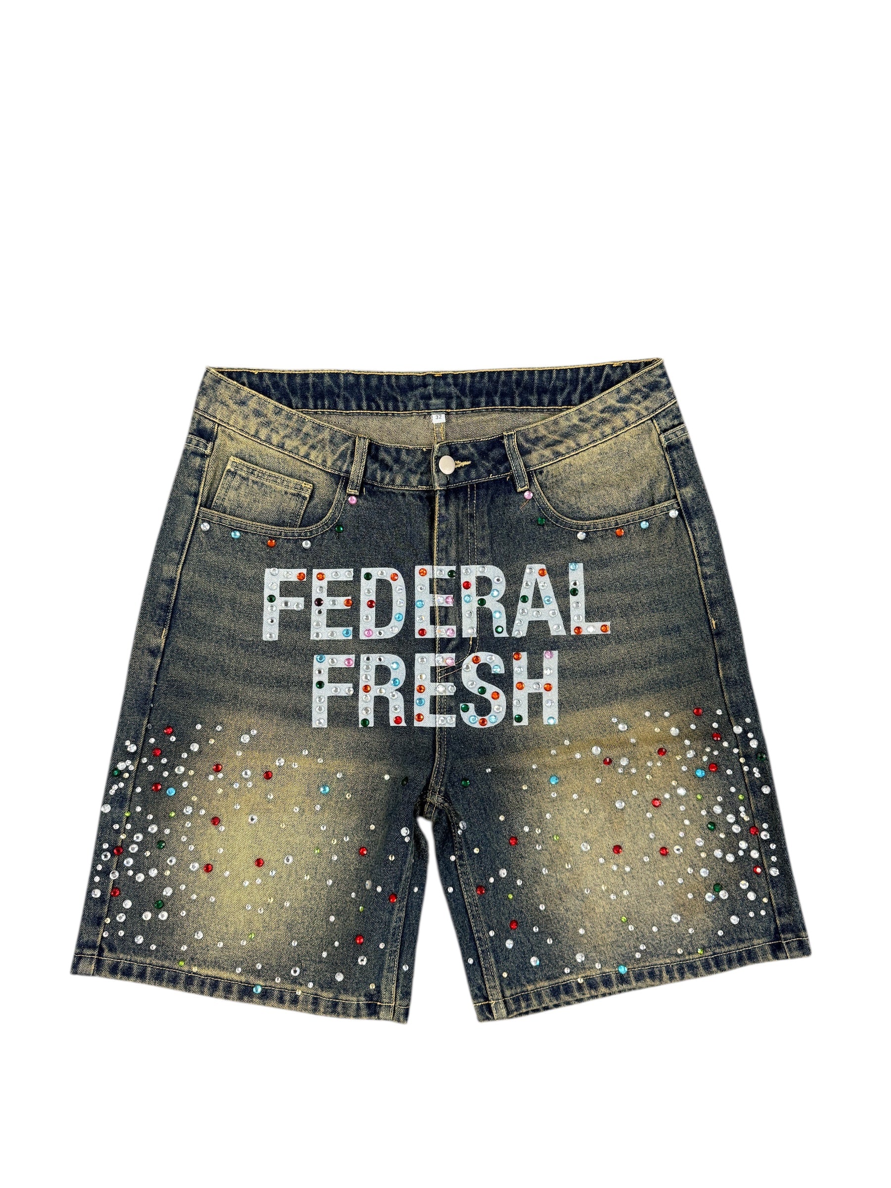 Federal Fresh Rhinestone Jorts