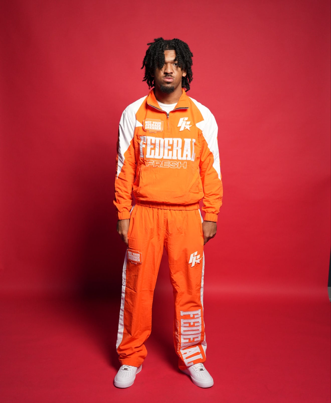 Orange Federal Fresh Windbreaker Jacket