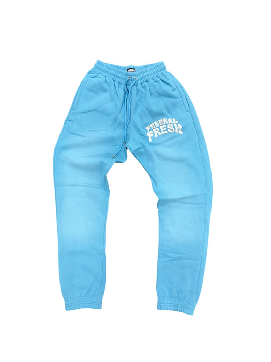 Acid Wash Sky Blue Federal Fresh Sweatpants