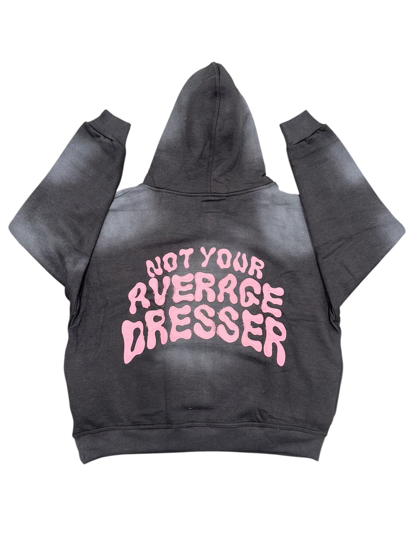 Acid Wash Grey and Pink Federal Fresh Hoodie