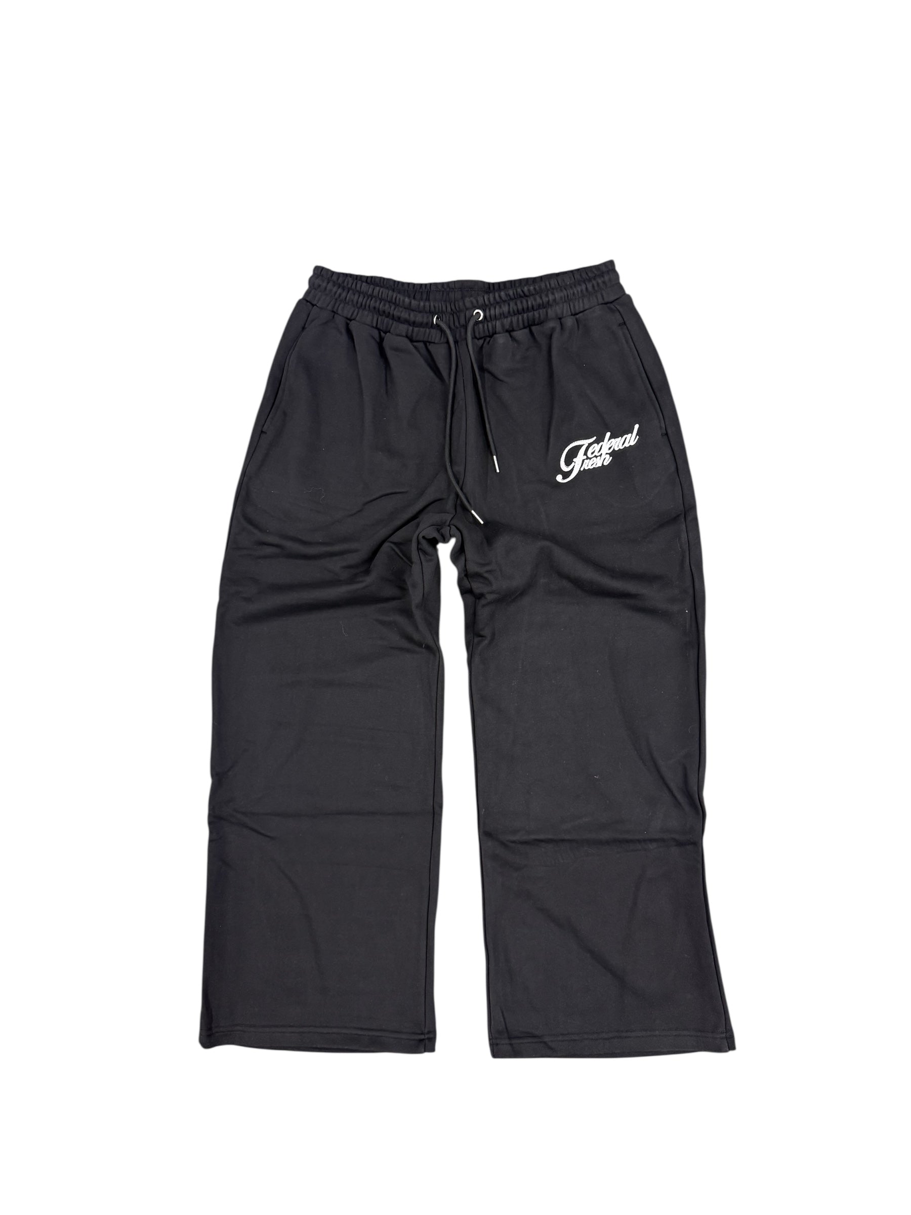 Black and White Federal Fresh Sweatpants