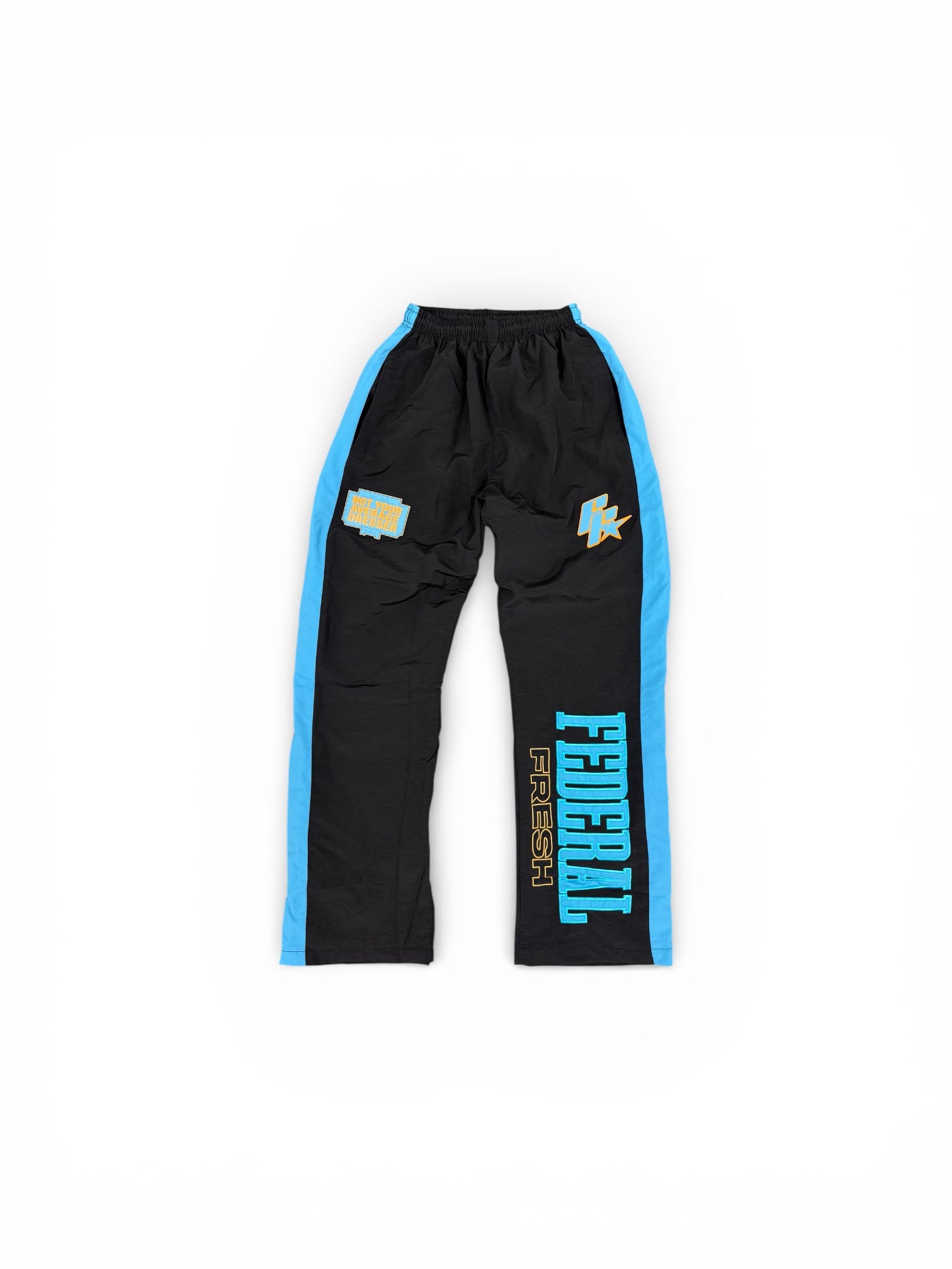 Black and Blue Federal Fresh Windbreaker Pants