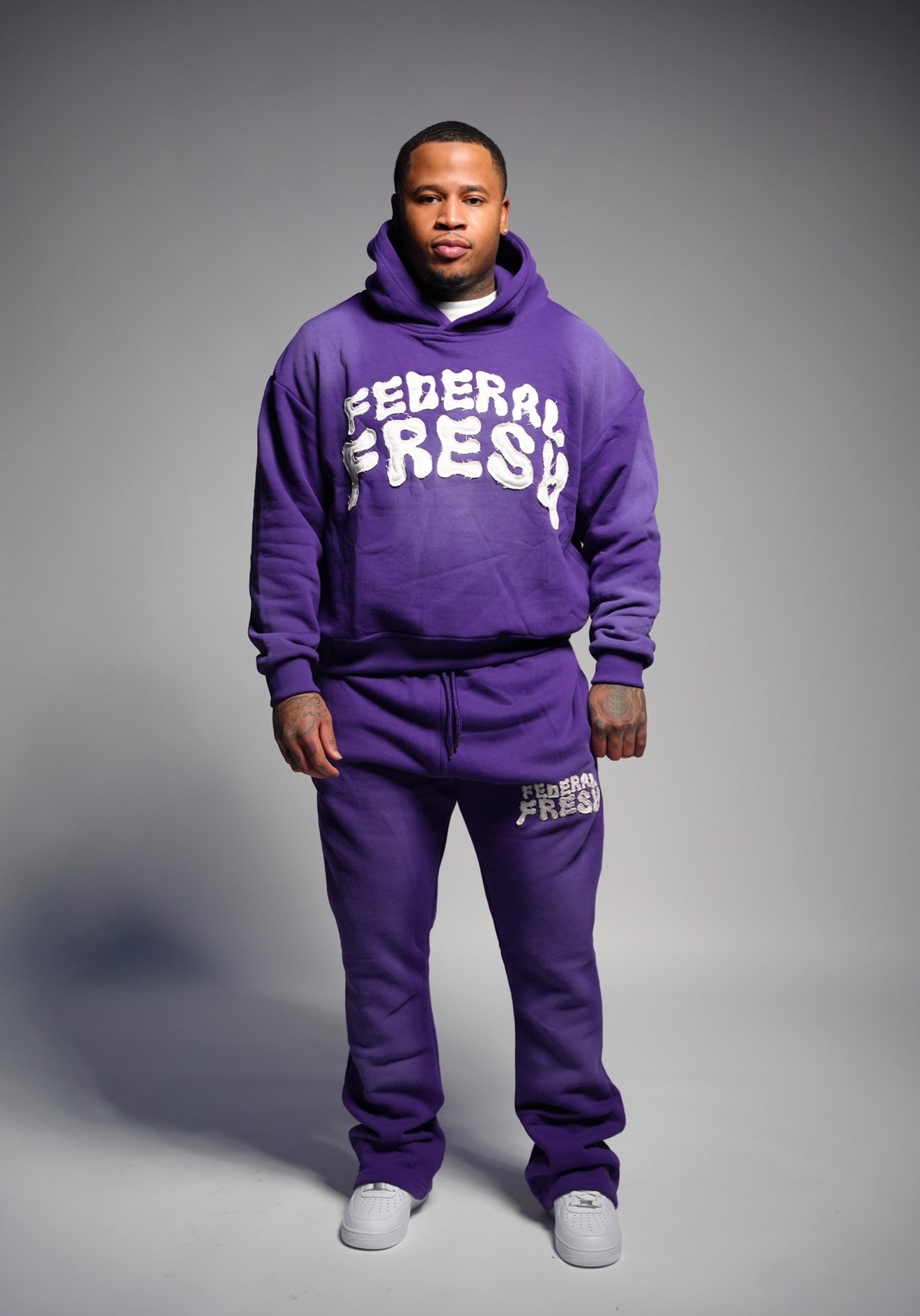 Purple Acid Wash Federal Fresh Hoodie