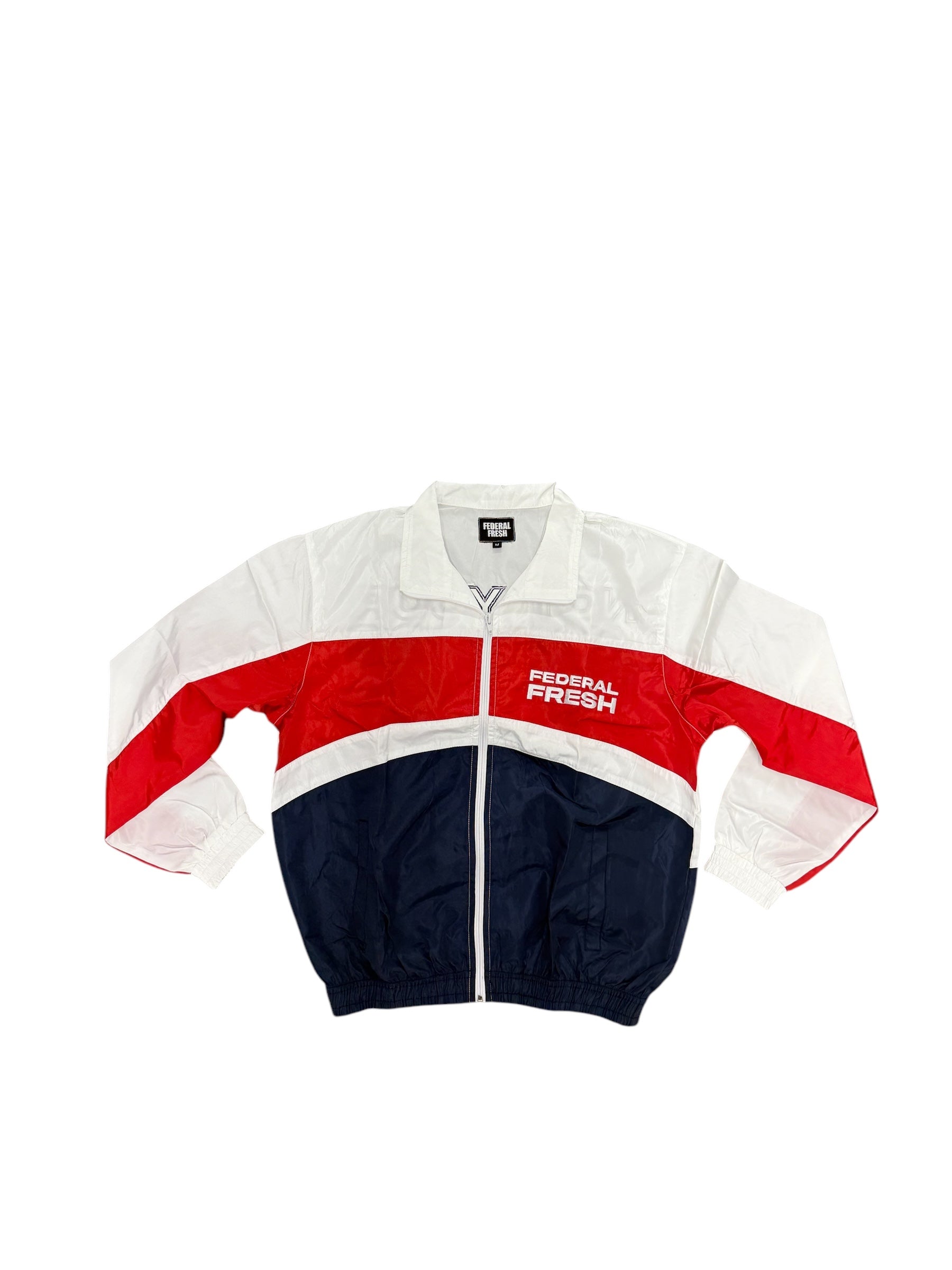 Red and Navy Blue Windbreaker