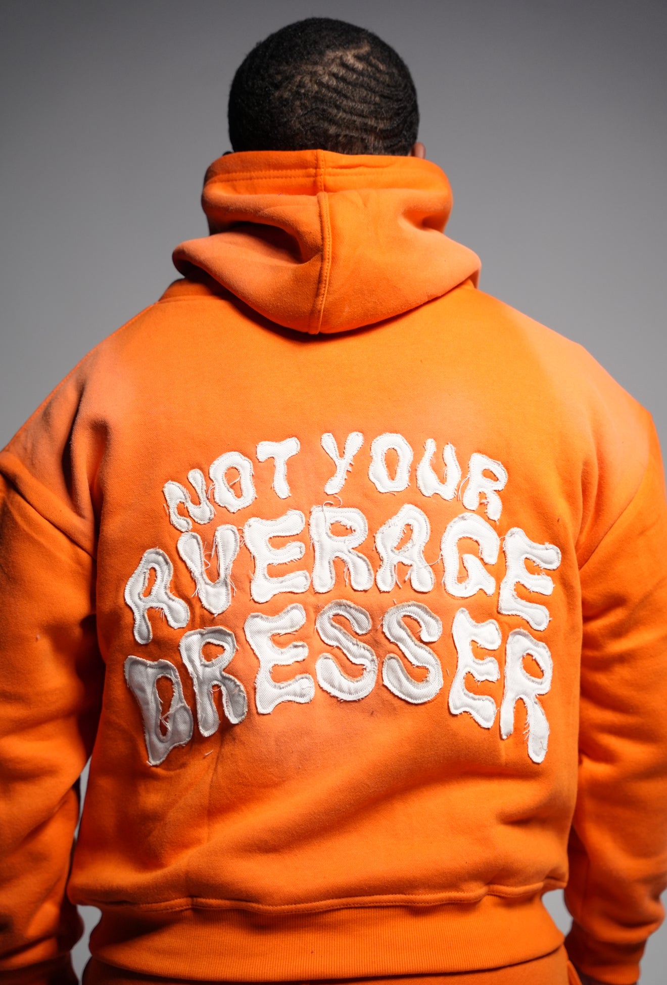 Orange Acid Wash Hoodie