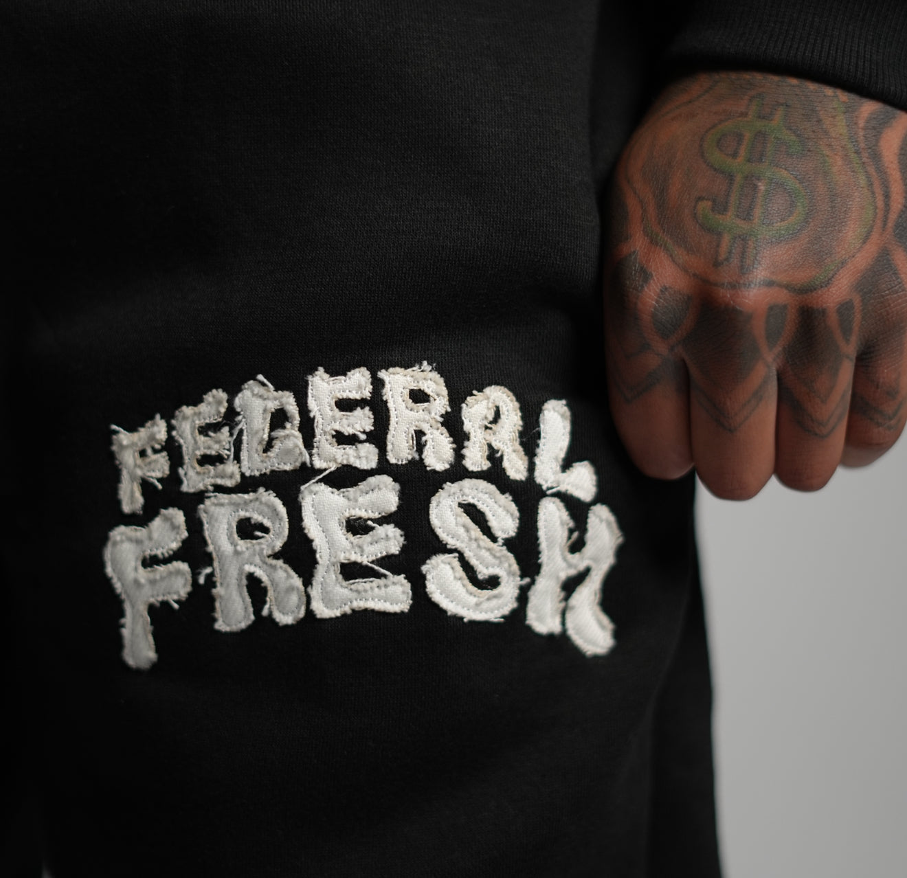 Black and White Federal Fresh Sweatpants