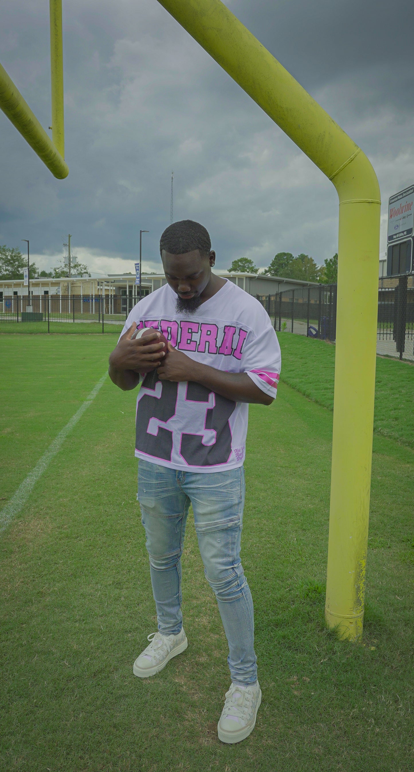 White and Pink Federal Fresh Jersey