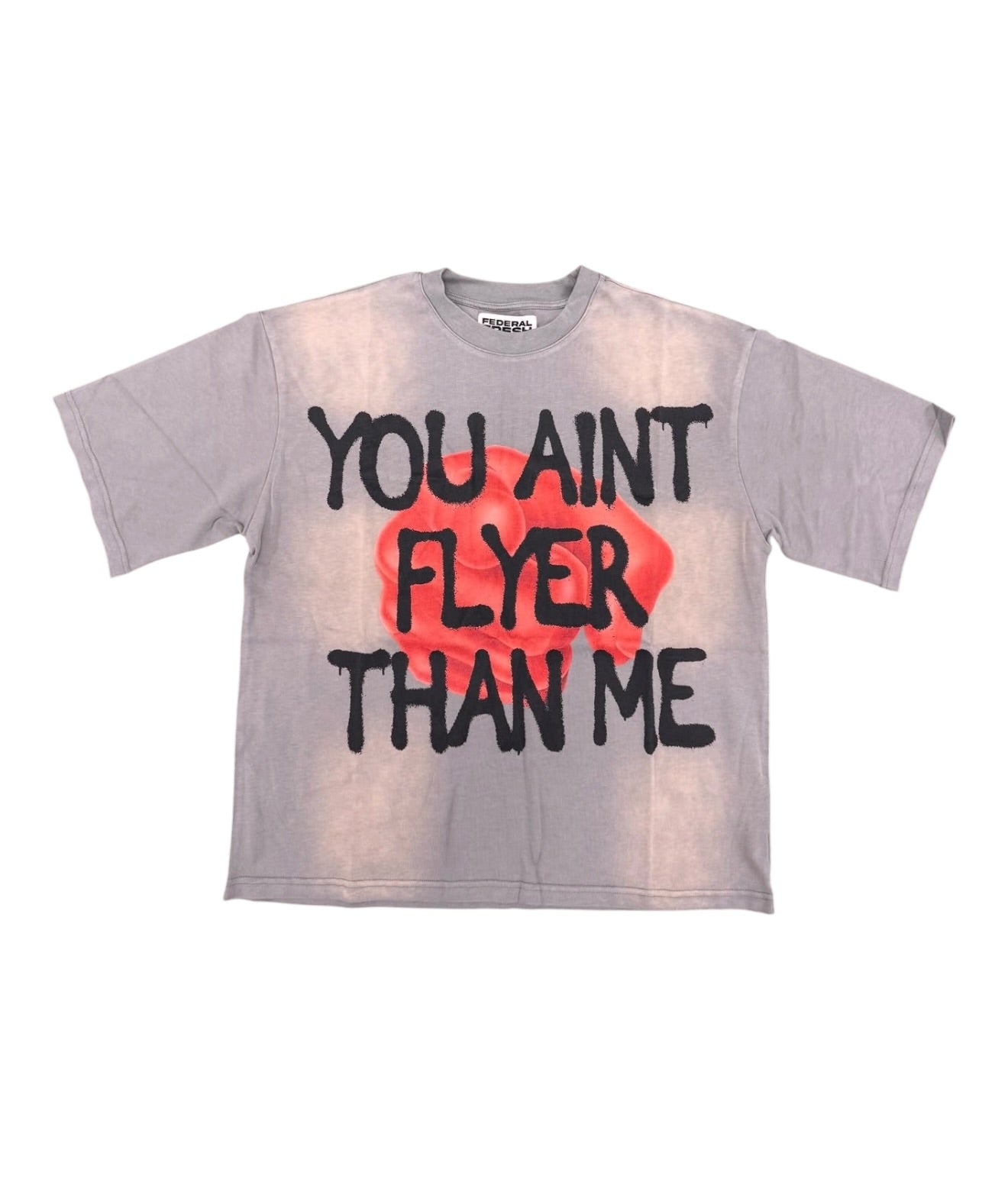 Grey and Red Wash Federal Fresh T-Shirt