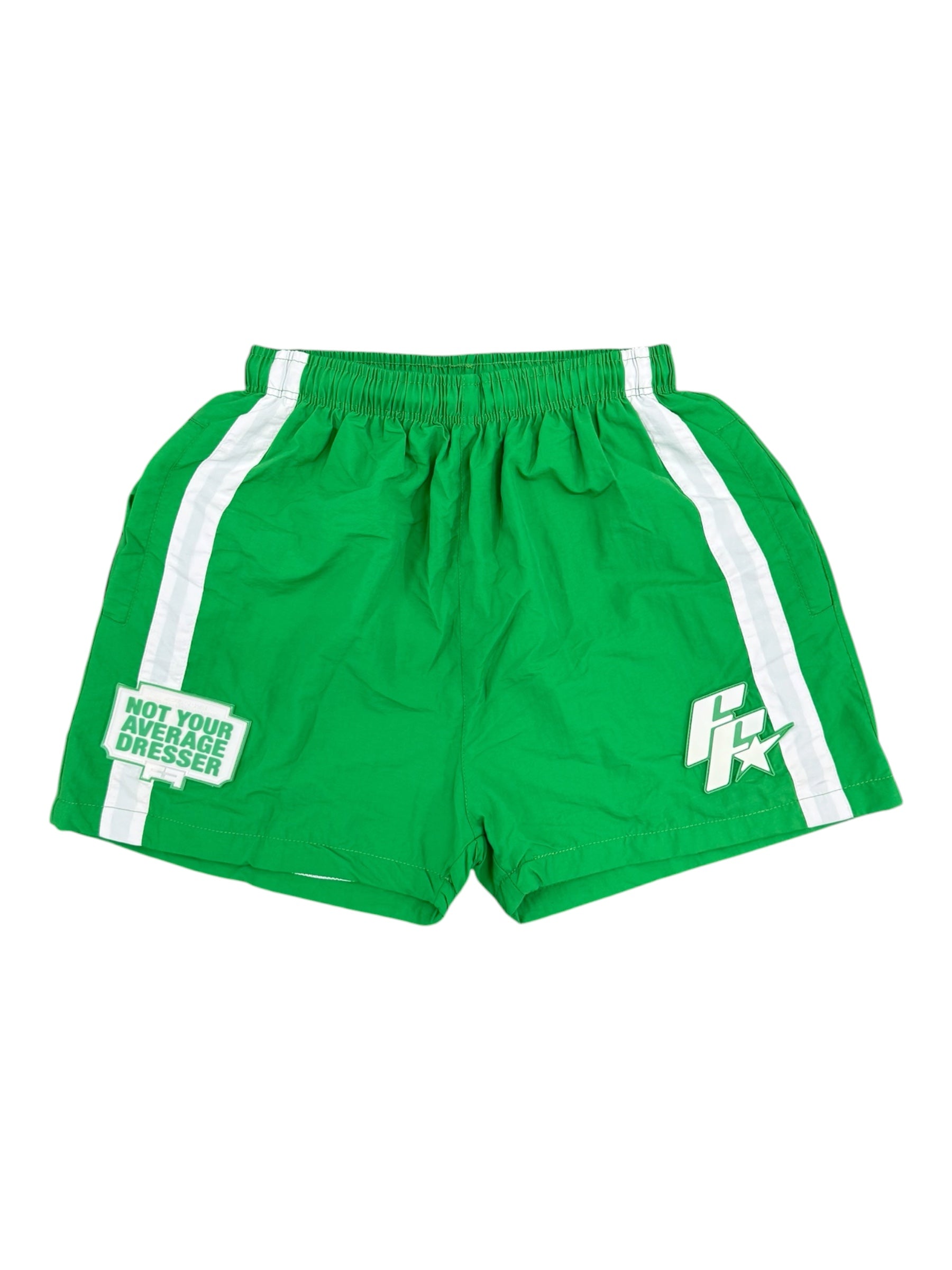 Green Federal Fresh Windbreaker Shorts