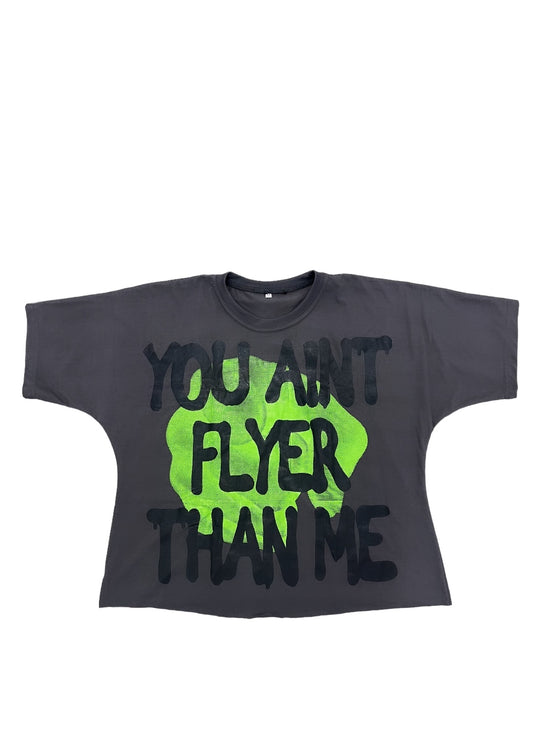 Grey and Lime Green Federal Fresh T-Shirt