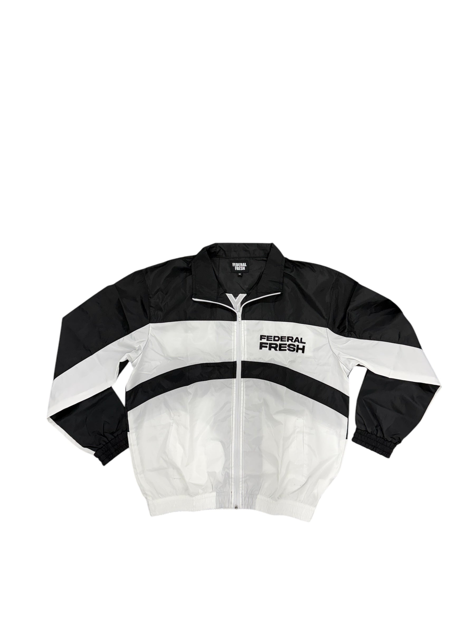 Black And White Windbreaker Jacket