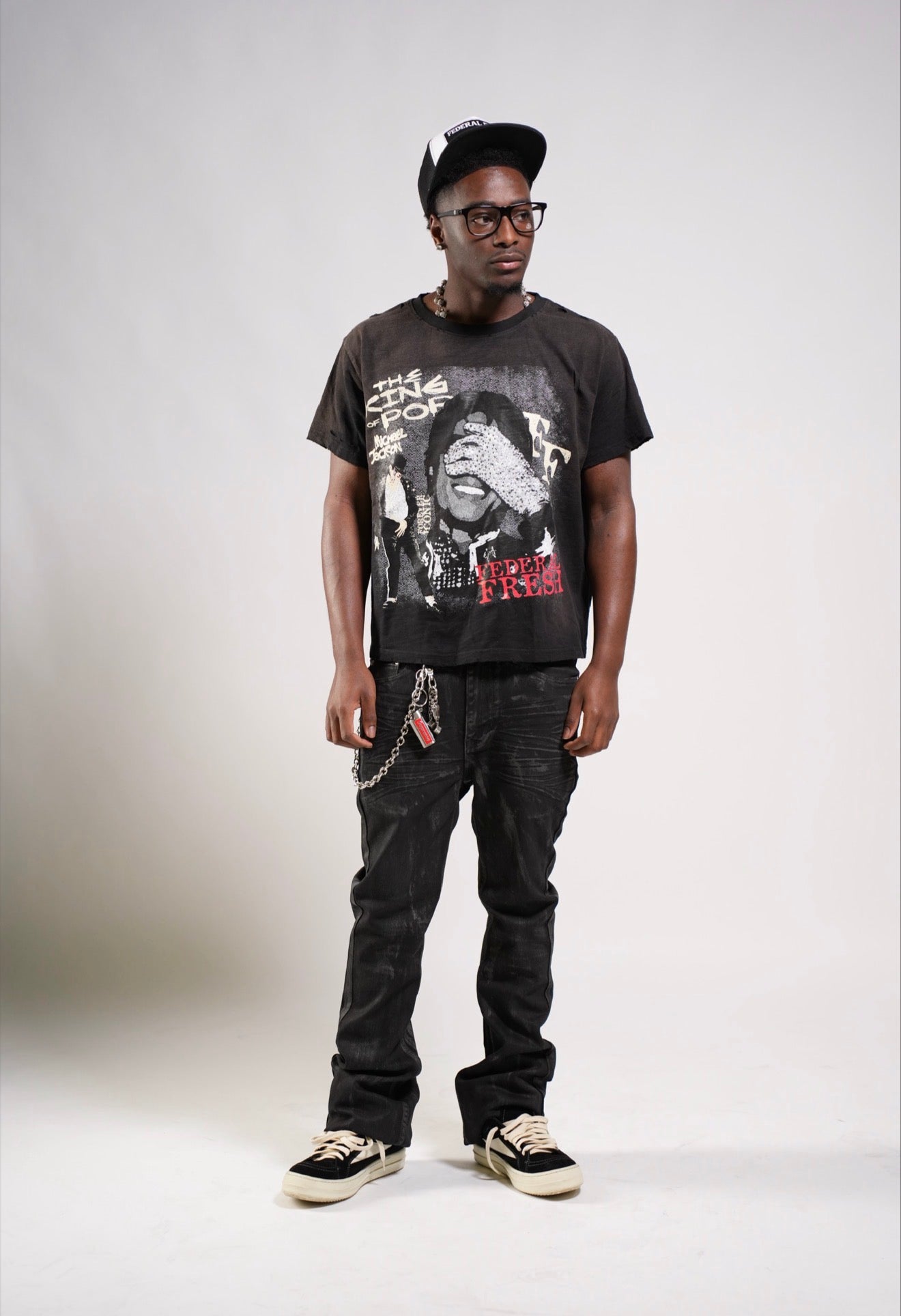 Michael Jackson Federal Fresh Rhinestone Tee