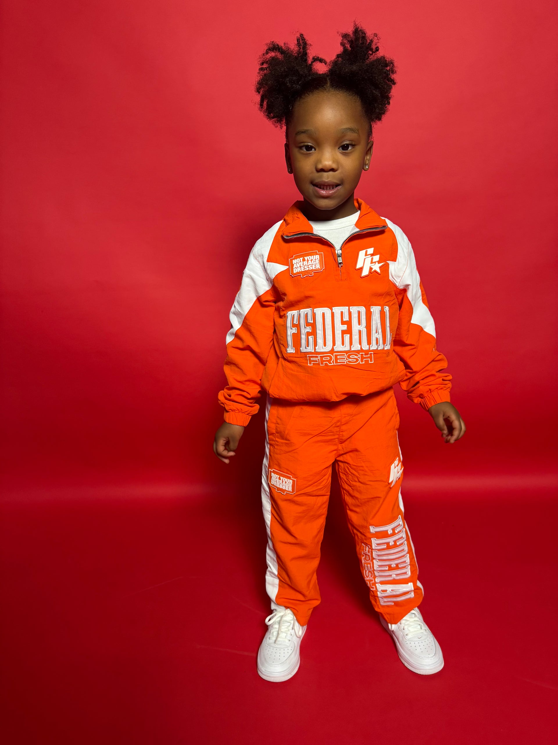 Orange Kids Federal Fresh Windbreaker Set