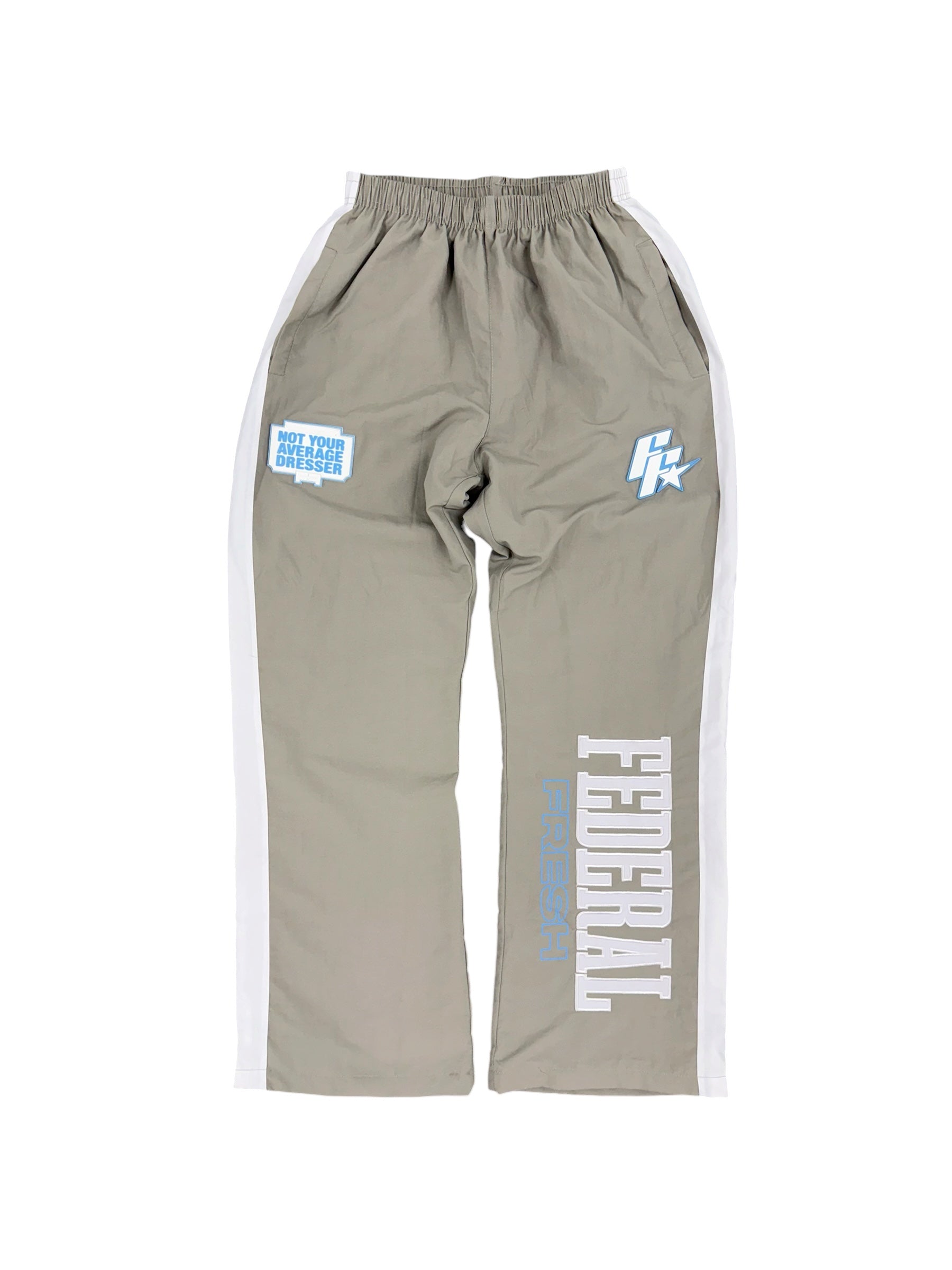Grey and Blue Federal Fresh Windbreaker Pants