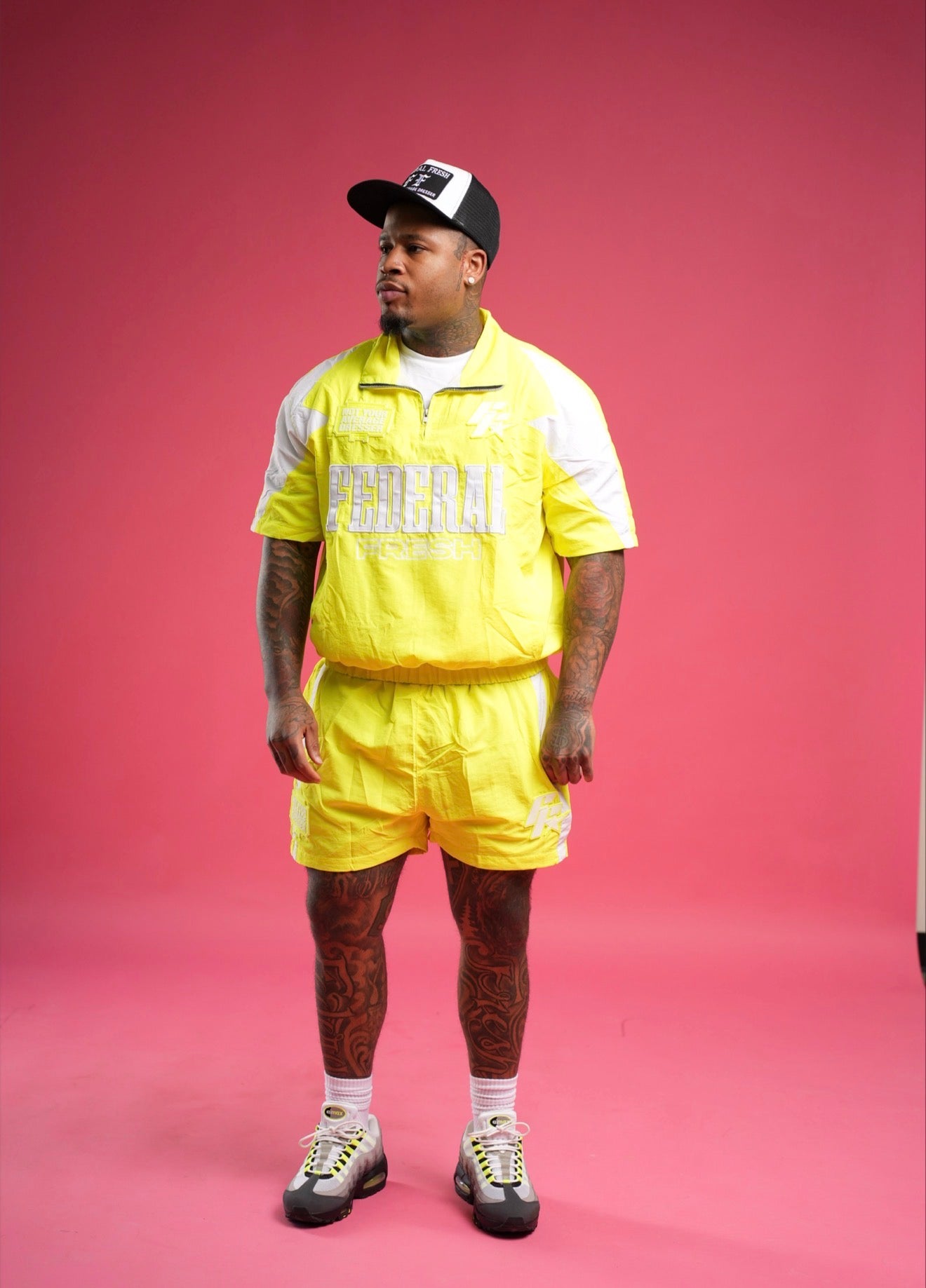 Neon Green Federal Fresh Windbreaker Top