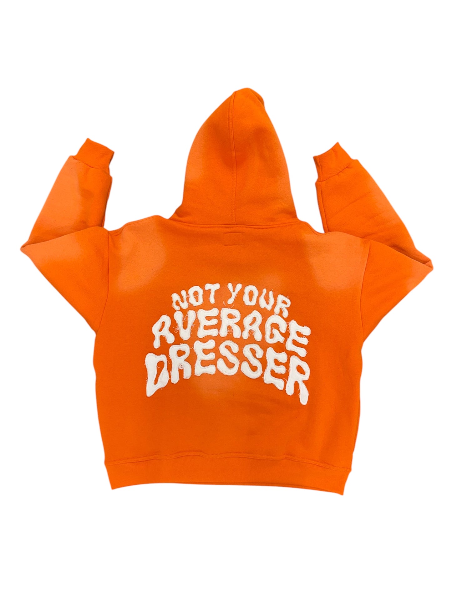 Orange Acid Wash Hoodie