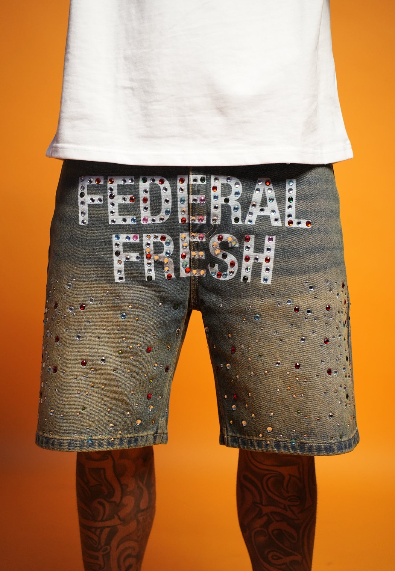 Federal Fresh Rhinestone Jorts