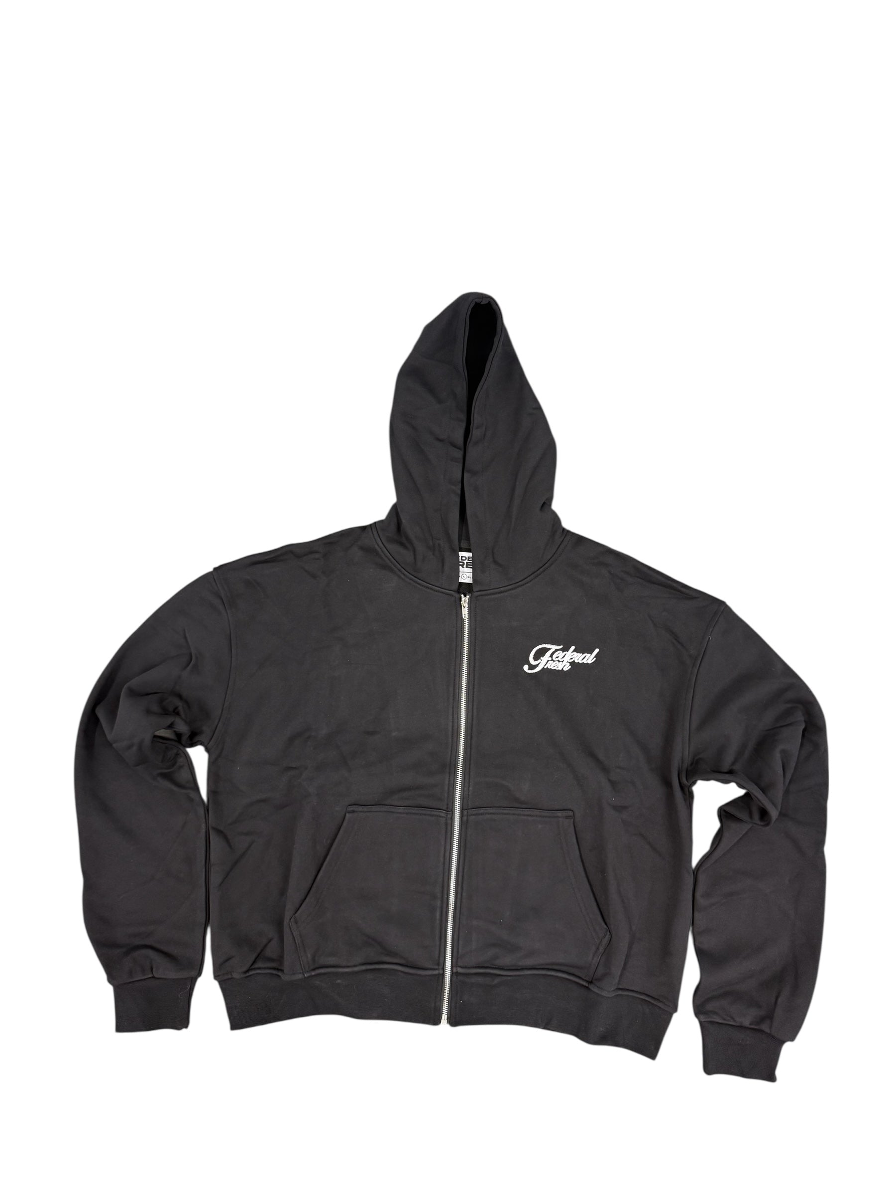 Black and White Federal Fresh Zip Up