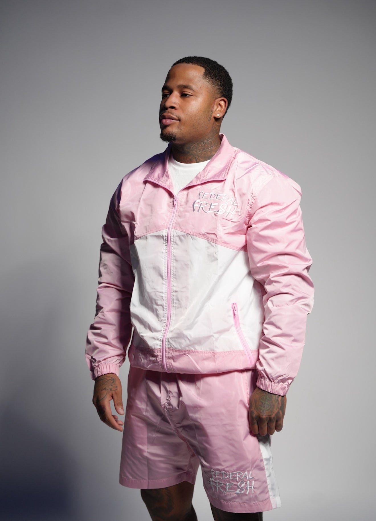 Pink Federal Fresh Windbreaker Set