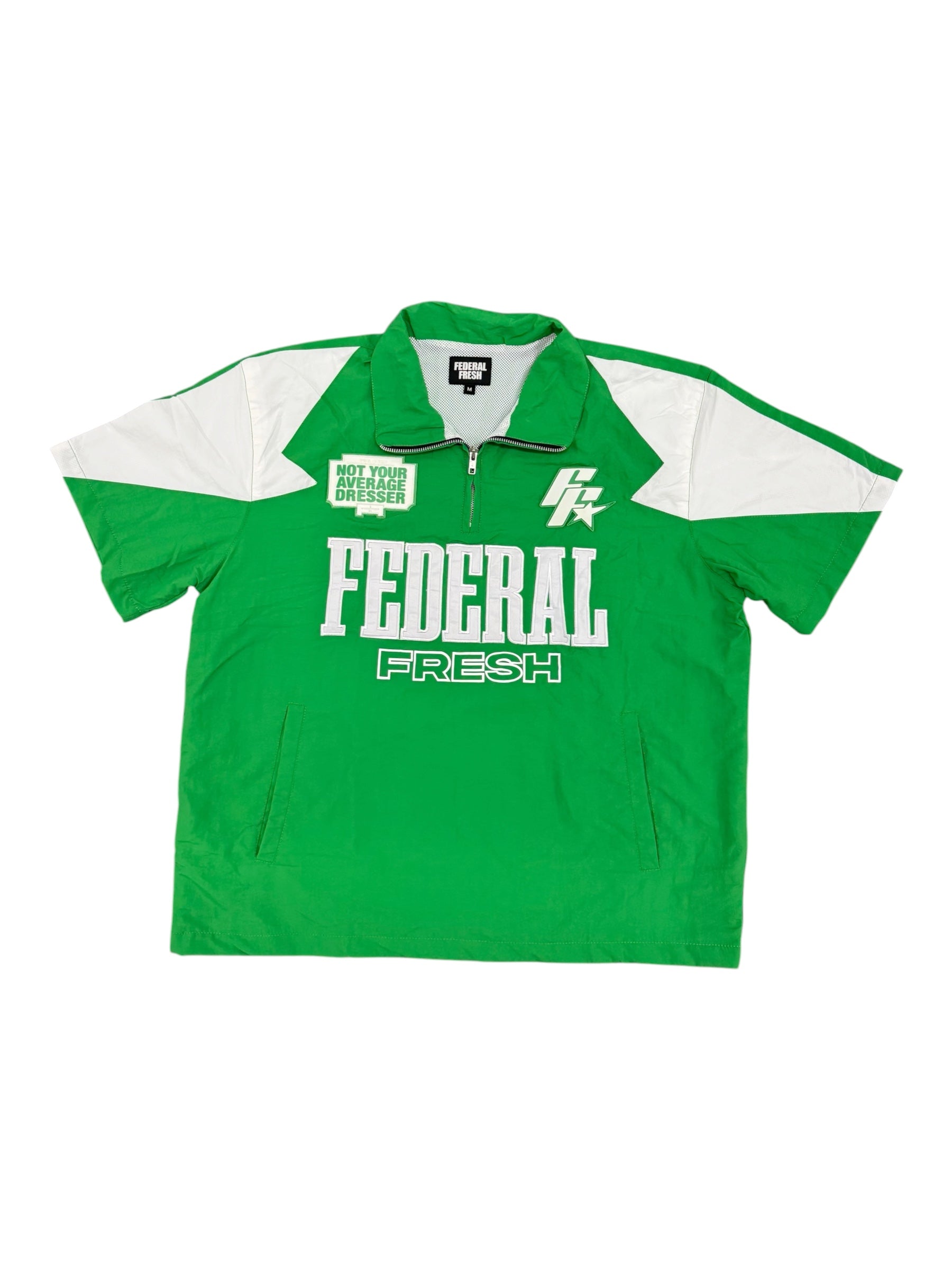 Green Federal Fresh Windbreaker Top