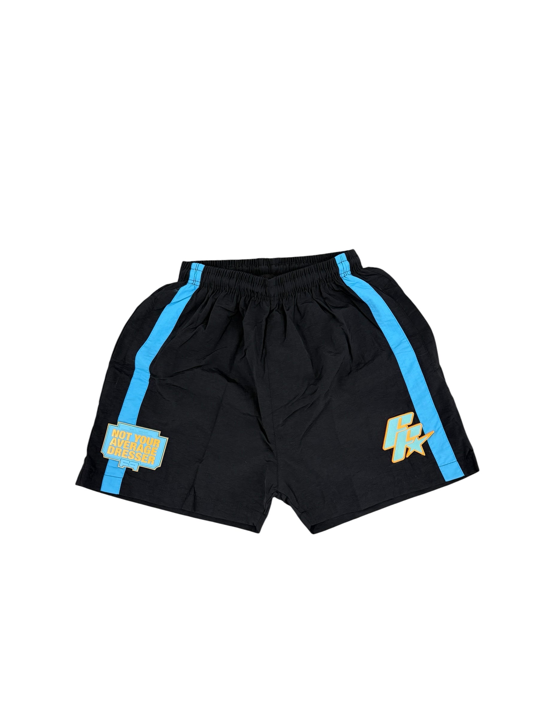 Black and Blue Federal Fresh Windbreaker Shorts