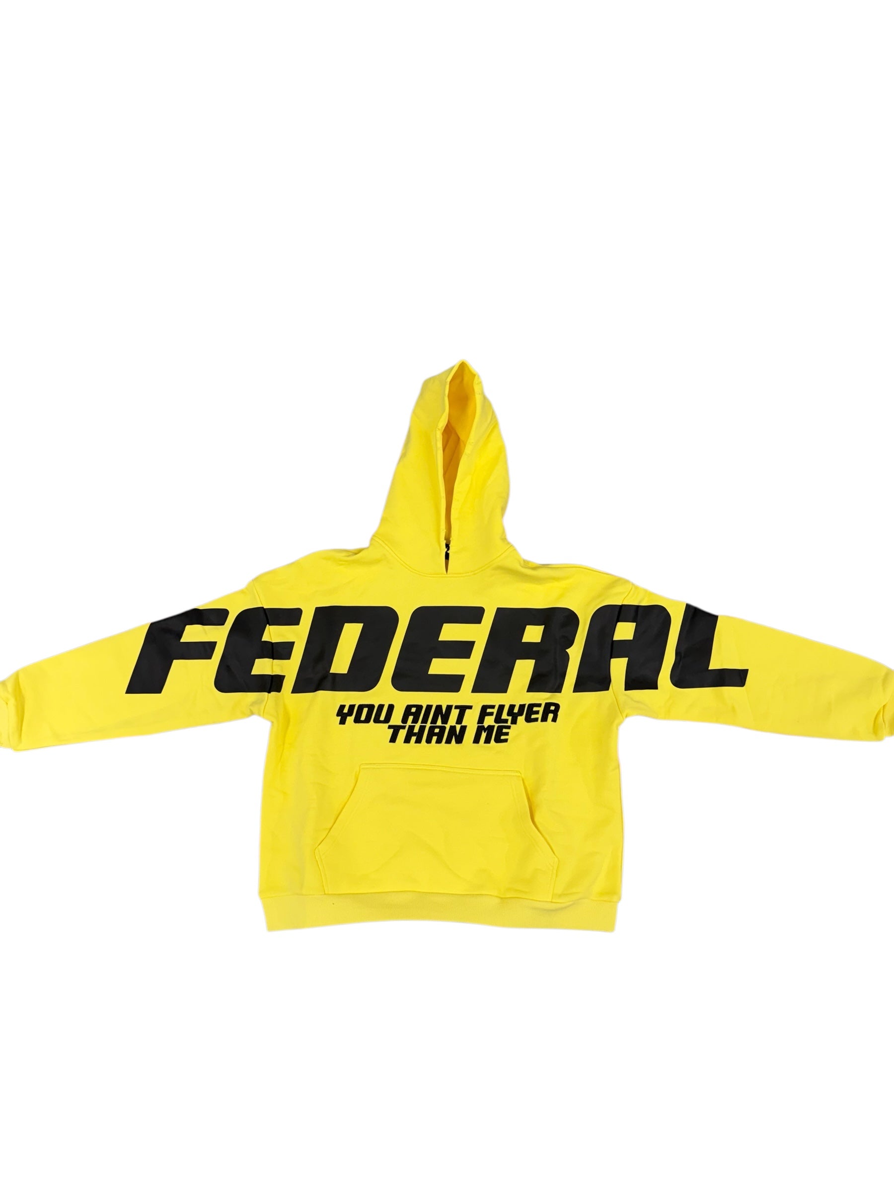 Yellow and Black Federal Fresh Hoodie