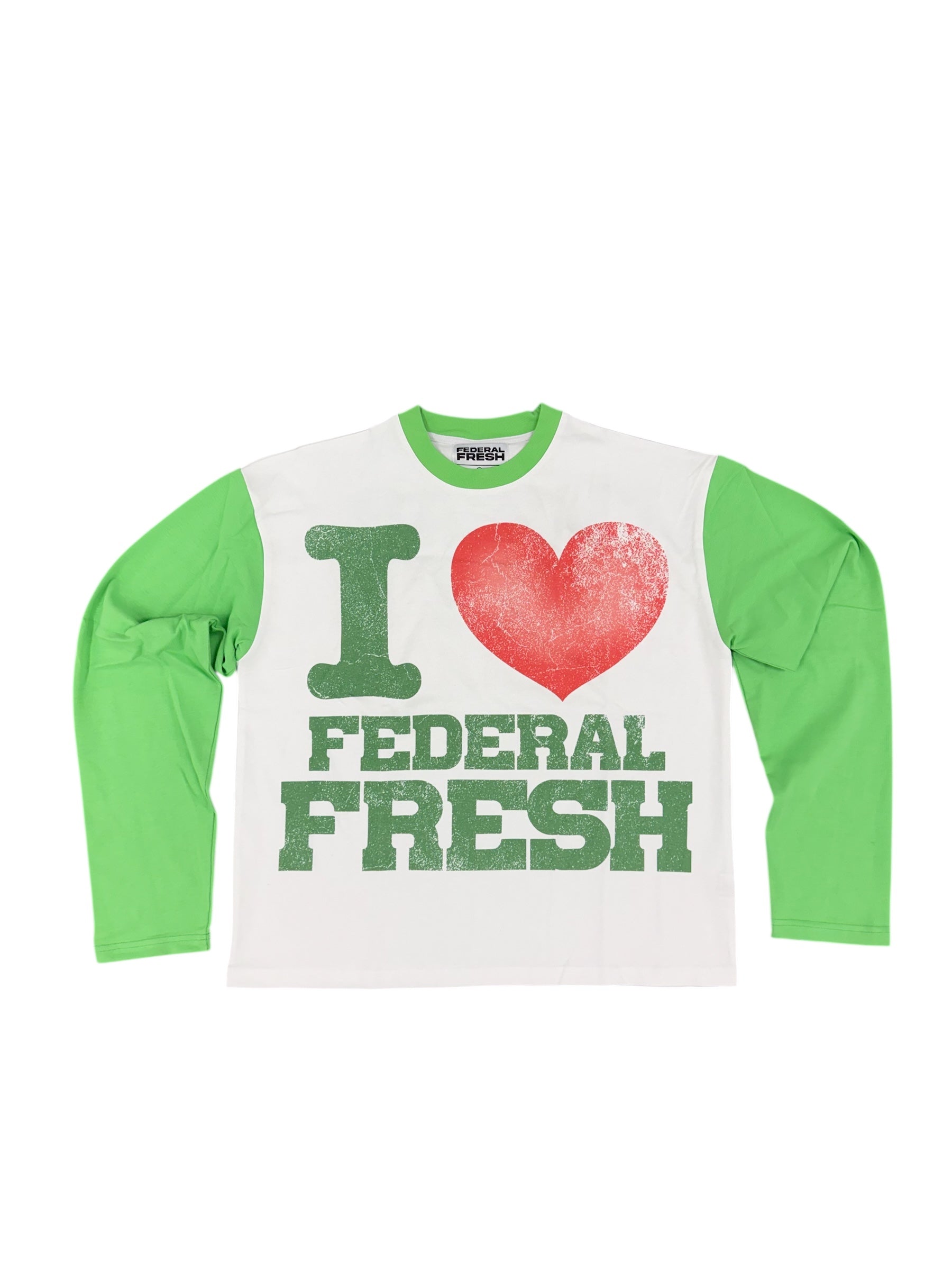 Green and White Federal Fresh LongSleeve