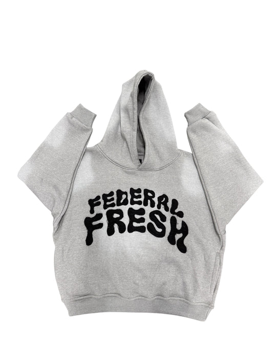 Grey Acid Wash Federal Fresh Hoodie